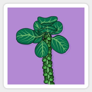 Brussel Sprout Plant Sticker